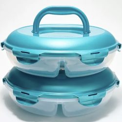 LocknLock Set of 2 Chip & Dip Storage Set w/ Handle Lids